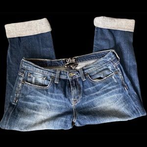 Lucky crop size 6 / 28 blue denim jeans